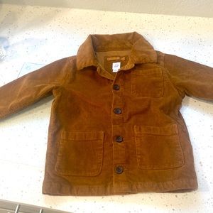 New without tags GAP lined corduroy boy brown jacket boy toddler